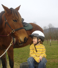 boy with horse